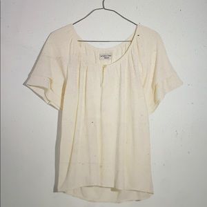 Texture & Thread Tiered-Sleeve Top